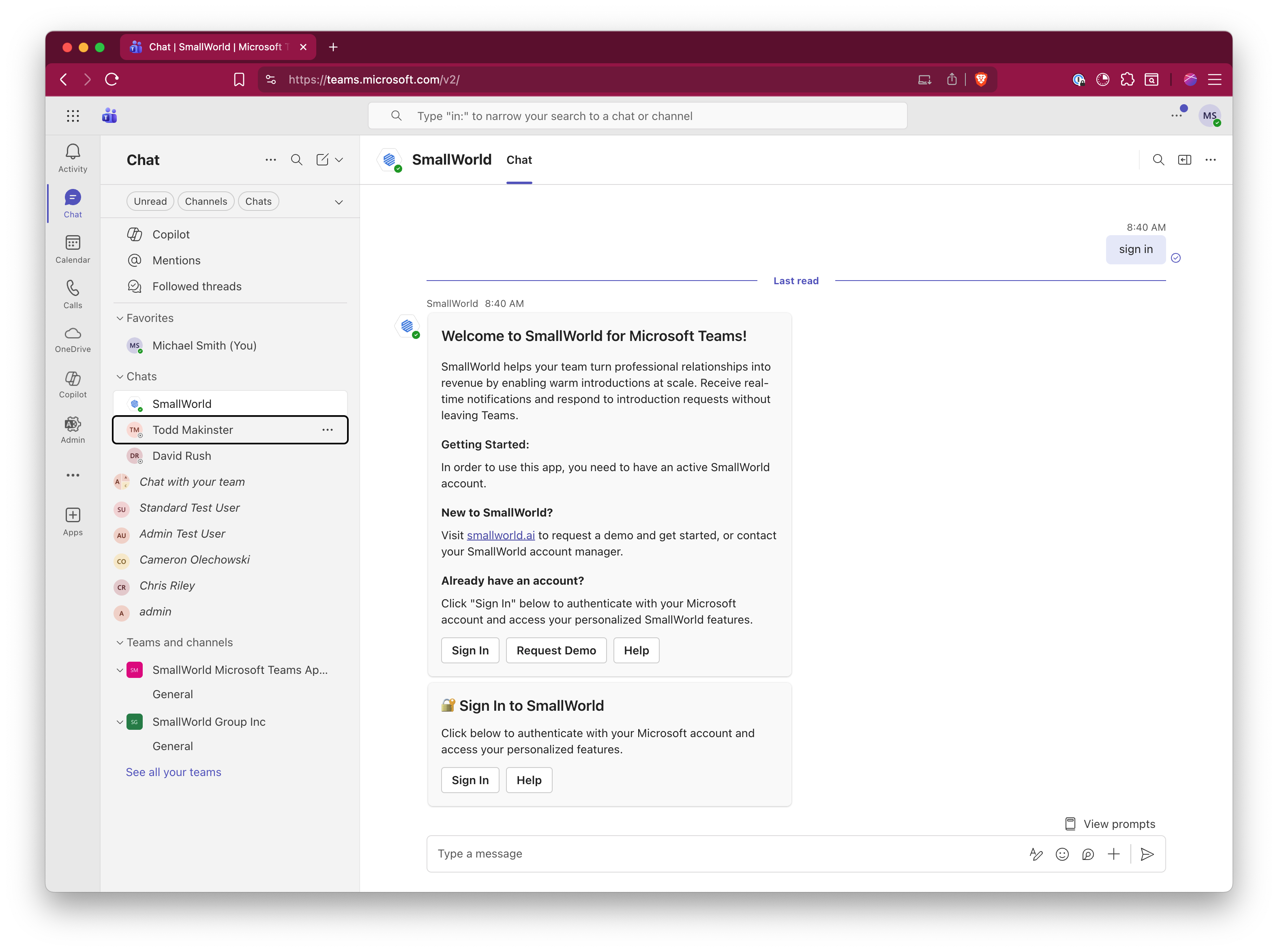 Authenticate with Microsoft